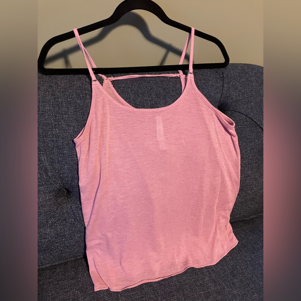 Mauve sheer tank top; woman’s small; Aeropostale